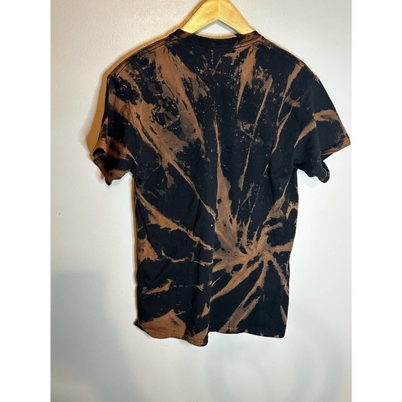 Gildan Black Bleach Short Sleeve T-Shirt - Size Medium - Picture 3 of 3